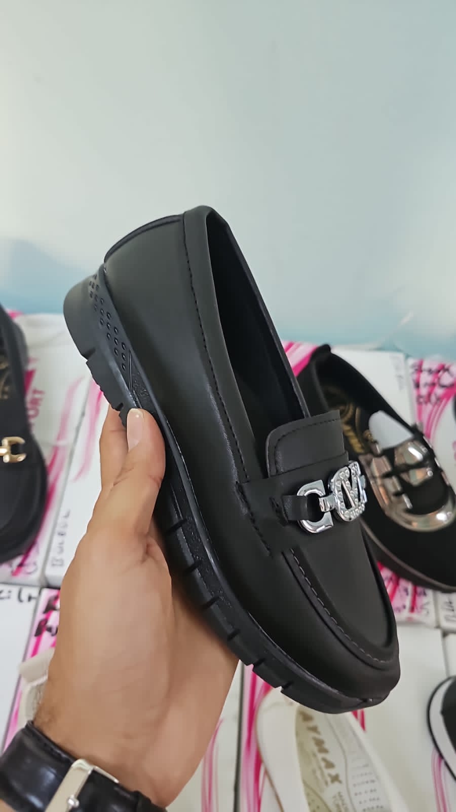 Mocassins Élégants en Cuir Synthétique